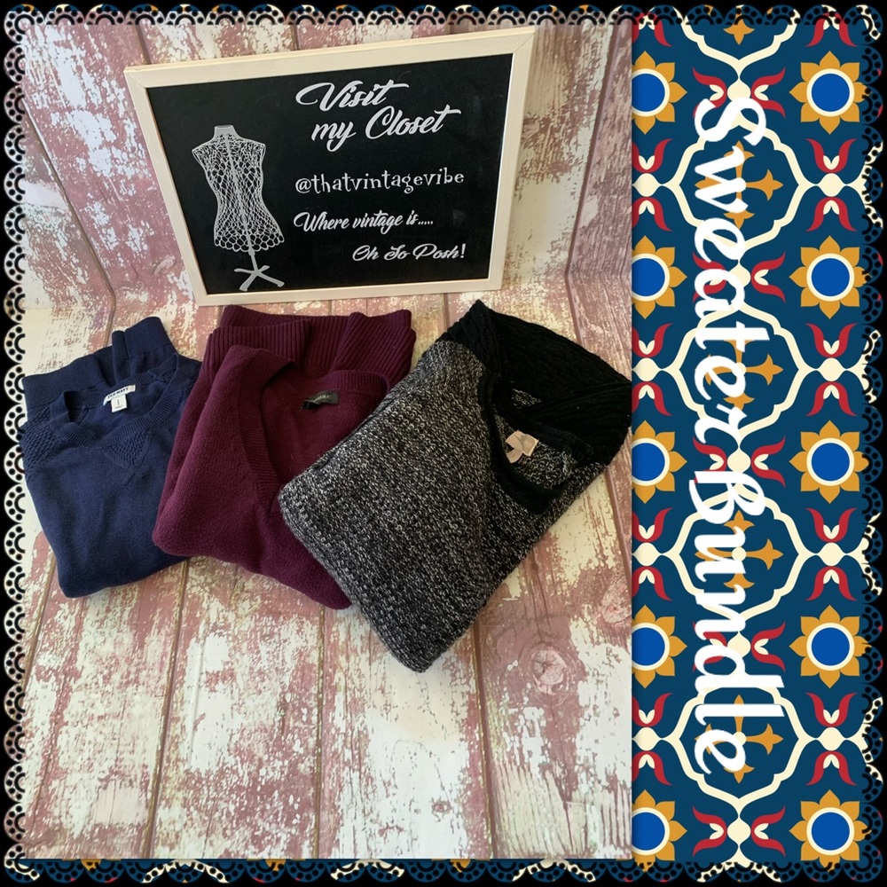 Bundle of name brand sweaters, size XS/S